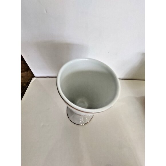 Limoges France Victorian Courting Couple Goblet/Vase 5 1/4" Tall - Picture 7 of 9